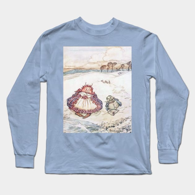 The Crab and His Mother - Arthur Rackham Long Sleeve T-Shirt by forgottenbeauty